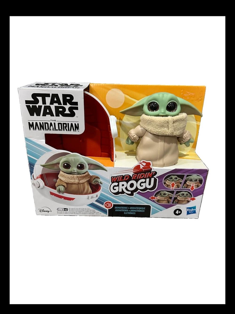 Disney Star Wars The Mandalorian Grogu Figure - Green, Tan, Cream